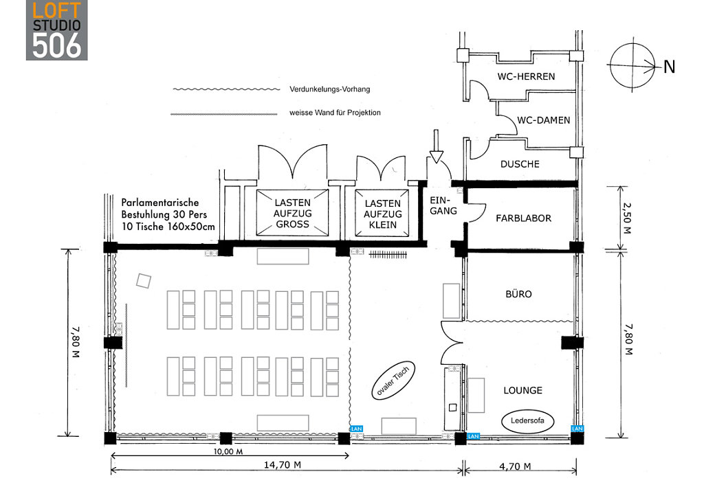 Grundriss Loft506 Parlament